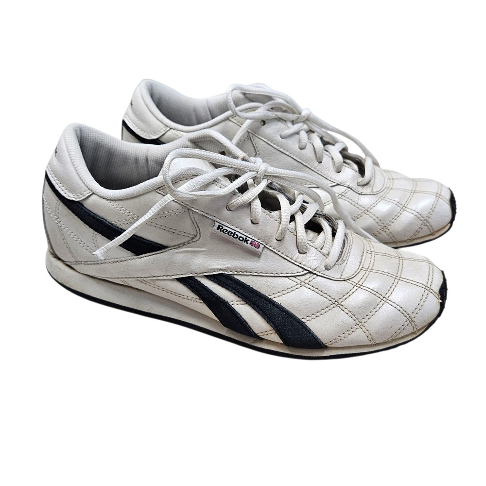 Reebok Women's White Classic Retro Leather Low Top Sneakers Athletic‎ Shoes 8
